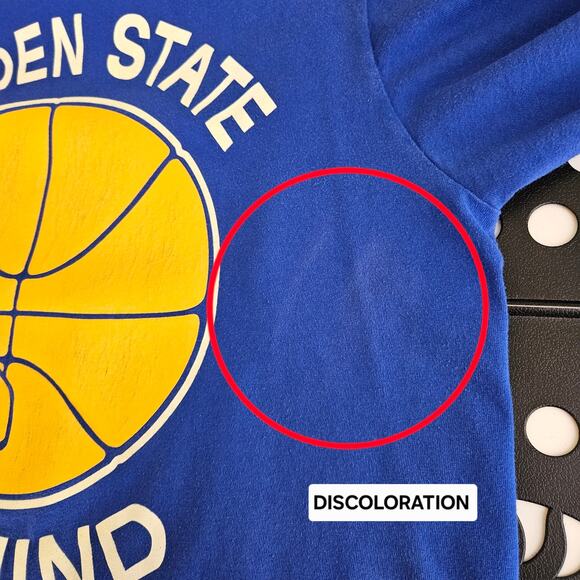 Adidas Golden State Warriors NBA GSW Graphic Blue Shirt Men's Medium | FLAWS - Picture 8 of 16